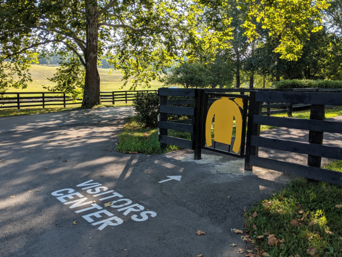 Upon arriving at the farm, I parked my rental car and followed the directions to the Visitors Center. Claiborne Farm offers guided tours that start at $20 and can cost upwards of $600.