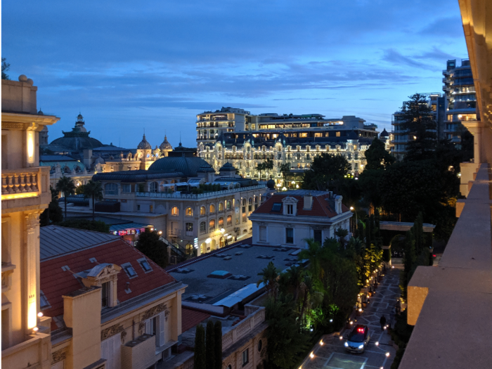 From my small balcony, I had a stunning view of Monte Carlo, which seemed to sparkle at night. That, or maybe I was just a bit blinded by the sports car headlights and the complete lack of trash on the city streets.