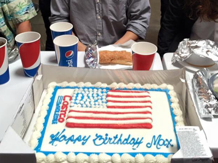 Though not a Costco employee, Ellinger managed to get the Costco cake of his dreams.