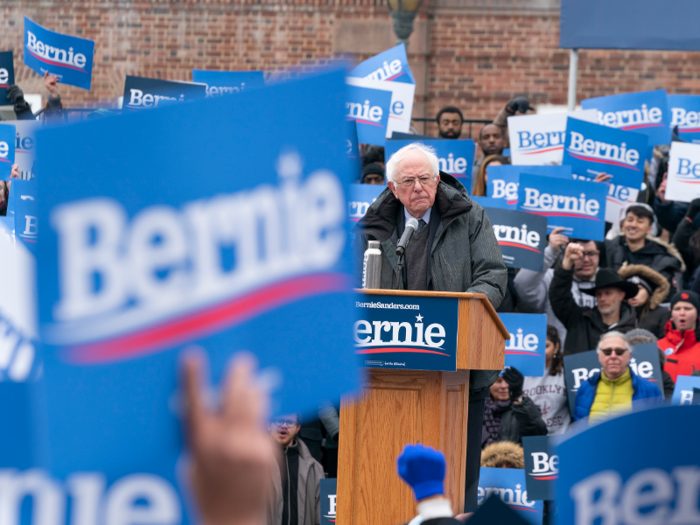Sanders announced his second presidential campaign in February. But his anti-establishment appeal was tested as Sanders entered a crowded Democratic primary where other candidates also embraced a $15 minimum wage, universal healthcare, and tuition-free college. Sen. Elizabeth Warren emerged as one of his main rivals.