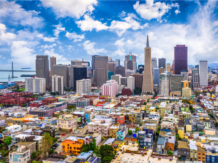 8. San Francisco, California, could be home to thousands of new millionaires by the end of 2019.