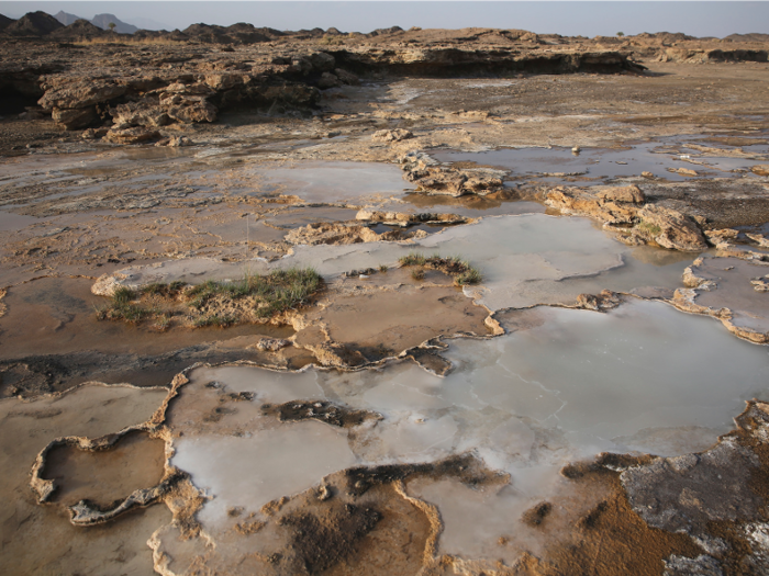 Only in the al-Hajar mountains in Oman is there an exposed section of the Earth