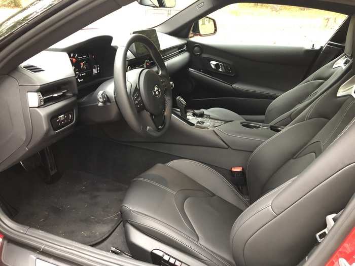 My tester had an all-black interior that actually felt less bimmer-like than I expected — despite the presence of numerous elements that were identical to the Z4