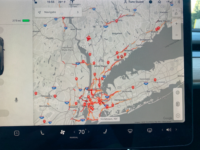 But finding and using a charging station was much easier with the Model 3.