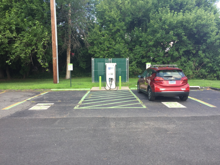 Four of the five charging stations I navigated to weren