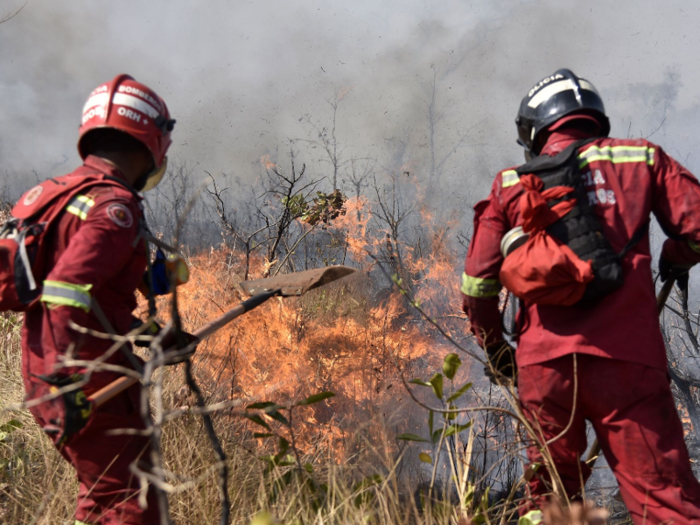 Not everyone thinks firefighters have made a difference. Retired colonel Angelo Robelo, who has fought poachers and monitored fires in the Amazon for 30 years, told ABC News only mother nature could make a difference.