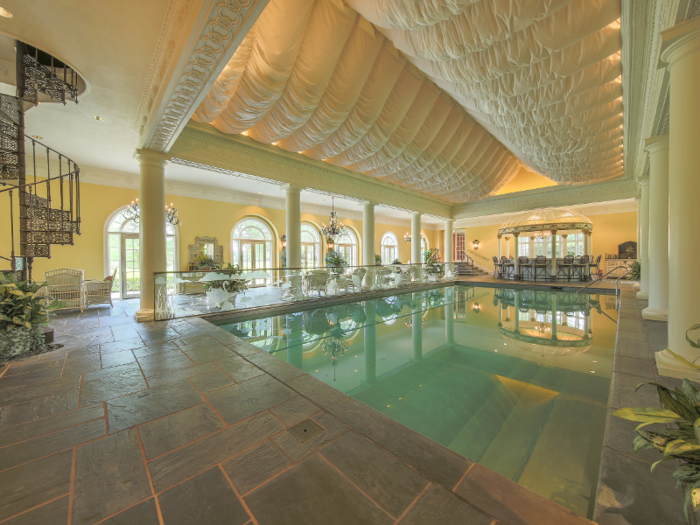 Pilgrim had this indoor pool designed after the Greenbrier Resort spa in White Sulphyr Springs, West Virginia.