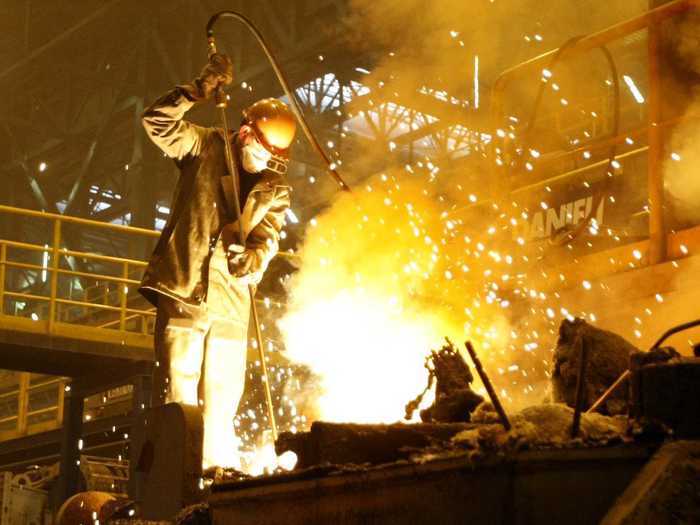 10. Blast furnaces, steel works, and rolling mills: 691,184 people were employed in 1950, falling to 270,367 in 2017 (a 61% drop).