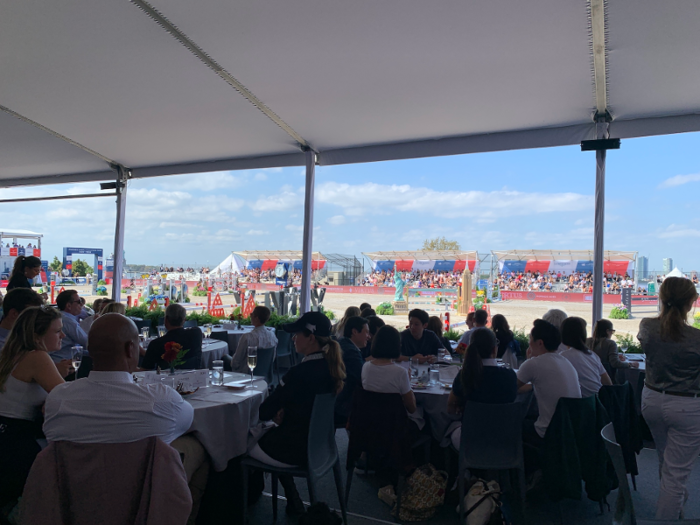 There were more tables in the VIP tent than I expected. But it was a large, well-situated area, so it didn