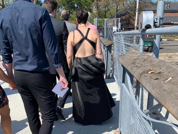 Not everyone on the ferry was heading to the Longines event, but some people clearly were.