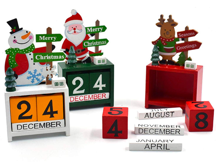 A year-round desk calendar with festive cheer