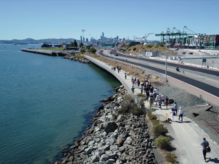 Technically, floating cities are illegal in the San Francisco Bay, but the city has been supportive of the team