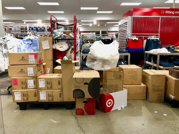 Business Insider visited a Target store in Manhattan, New York, in August and found the store overrun with boxes.