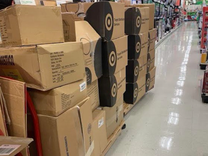 An employee in an Arizona Target said that the back room sometimes gets so full that merchandise spills onto the sales floor, blocking shoppers