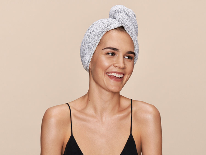 A towel that cuts down on the hair