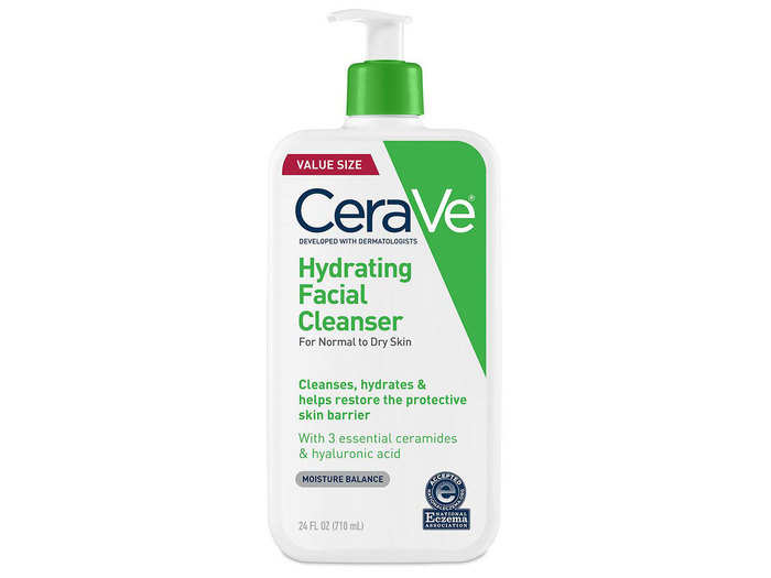 A hydrating face wash