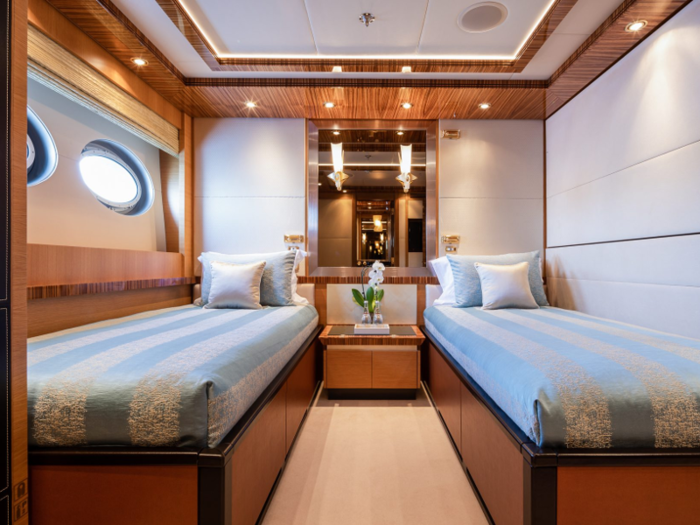 Hokulani can sleep up to 10 guests in five staterooms. In addition to the master cabin, there are two twin bedrooms ...