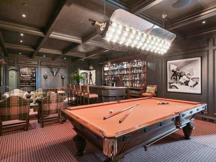 The home includes a romper room complete with a pool table.