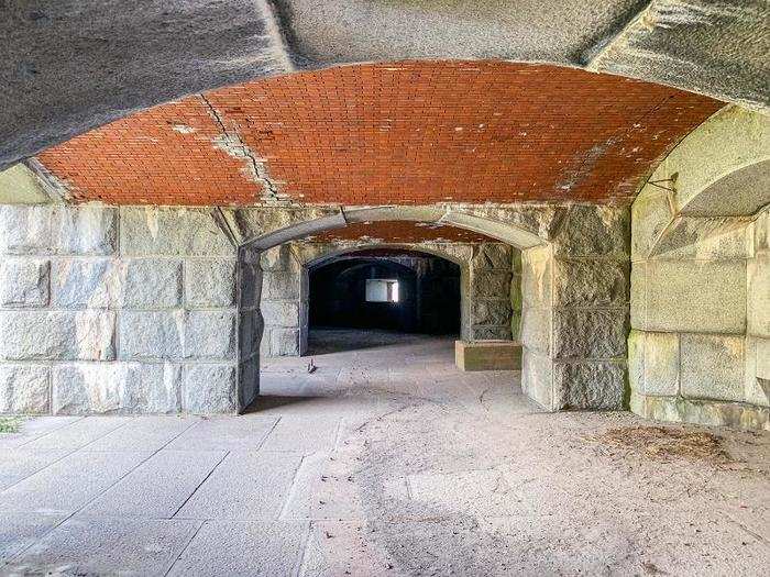 Although it was made to house 500 soldiers, Fort Gorges didn