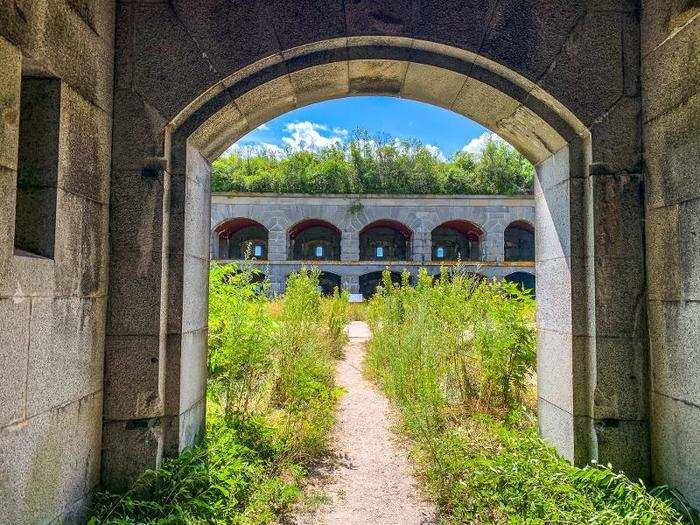 The idea to build Fort Gorges came up after the War of 1812 when US coastal towns were deemed vulnerable to attack.