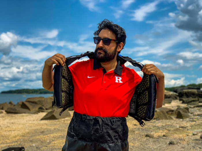 We had to wear life vests in case anyone capsized, especially since the tide is known for being so unpredictable.