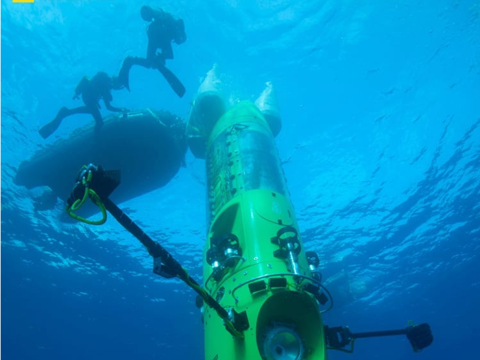 In 2012, Cameron descended almost 7 miles in a mini-submarine to touch down on Challenger Deep. His aim was to take photos and find samples of deep sea fauna.