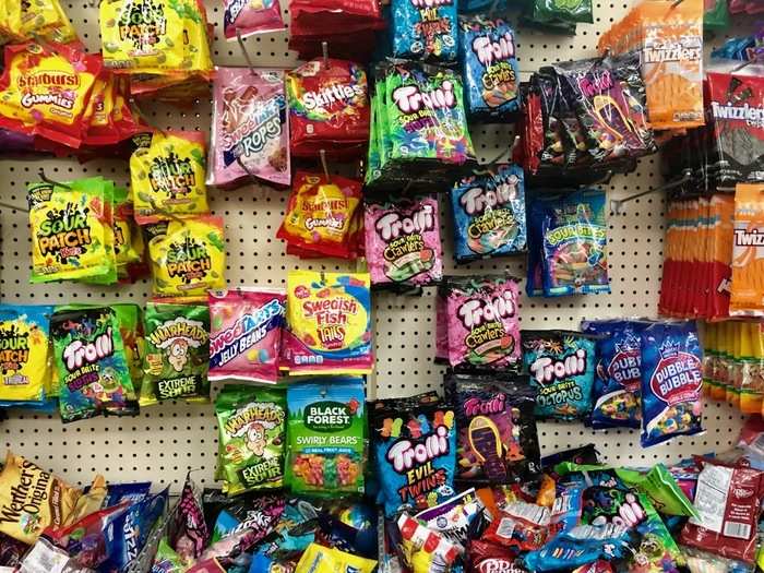 The candy section here looked almost identical to the one we had seen in Jersey City.