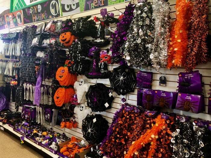 The Halloween section here was nothing like the disaster we had seen in Jersey City. The great selection and organized displays made this section spooky for all the right reasons.