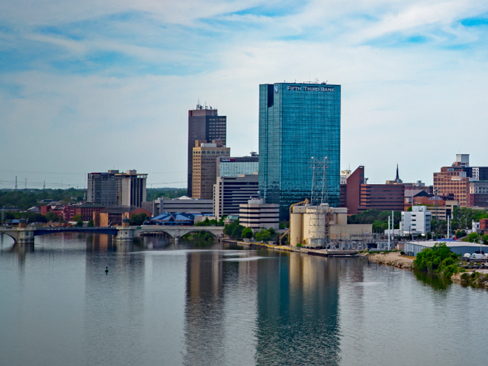 11. Toledo, Ohio, had a net population loss from migration of 20,390 between 2010 and 2018 — 3.3% of the metro