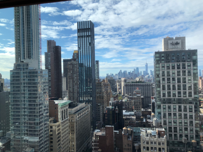 The New York office also has awesome views of the surrounding skyline.