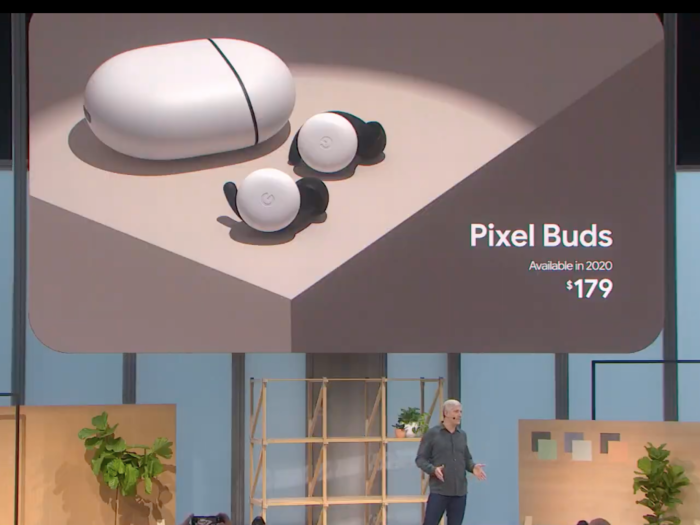 10:12 ET — The new Pixel Buds will be available in Spring 2020 for $179, with the wireless charging case included