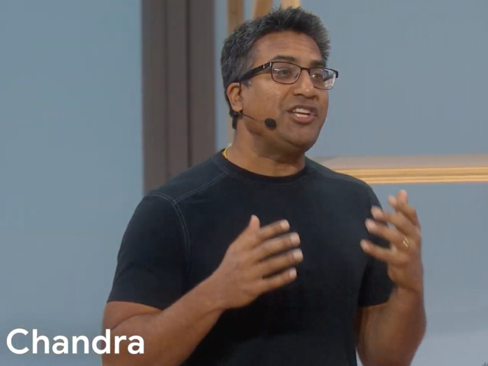 10:24 A.M. ET — Google VP Rishi Chandra is discussing Google