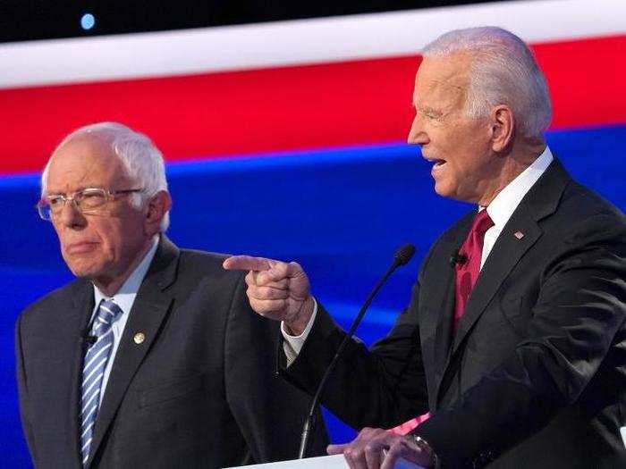 6. Sanders and Biden both defended themselves against criticisms they are too old to be president. Biden is 76, and Sanders, who just experienced a heart attack, is 78.