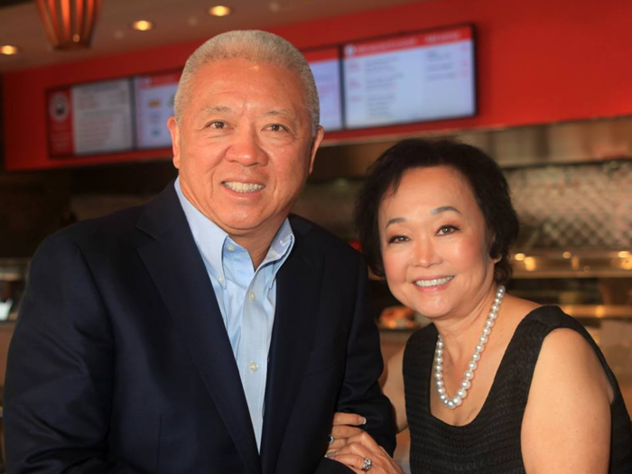 Panda Express founders Peggy and Andrew Cherng immigrated to the US from Myanmar and China respectively, before meeting as students at Baker University.