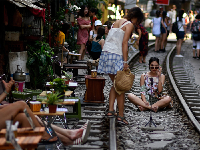 Shops in the area started capitalizing on its tourist-riddled location.