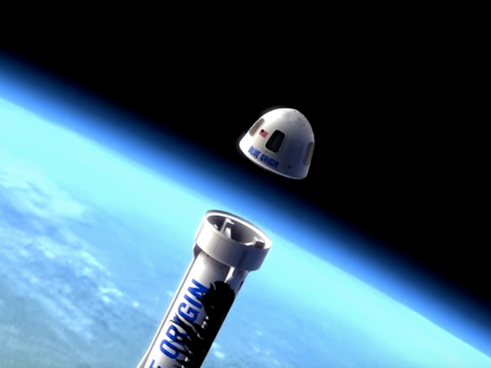 The capsule would detach from the rocket near the highest point of the trip, giving patrons about four minutes to experience weightlessness.