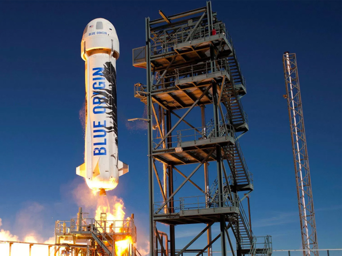 Bezos is confident about this because Blue Origin has mostly perfected a smaller reusable launch system called New Shepard. The company plans to fly its first paying passengers in a capsule on top of the rocket in 2020.