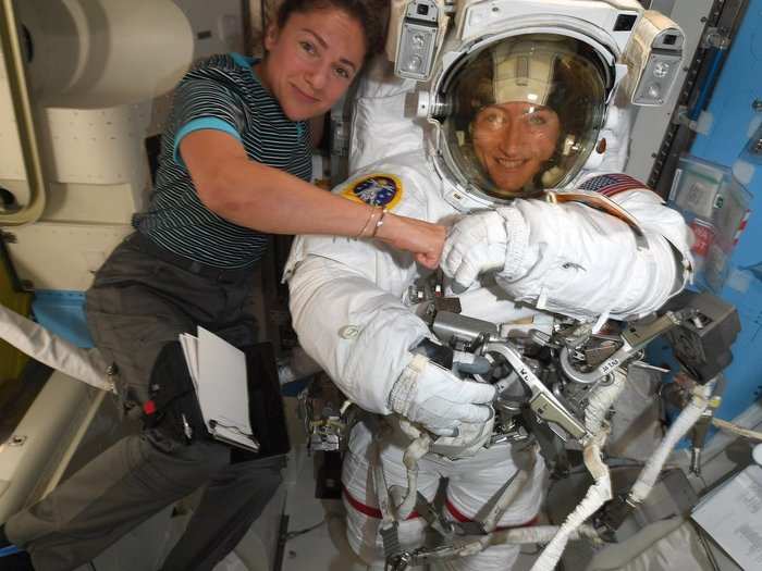 Christina Koch, an electrical engineer, was selected as a NASA astronaut in 2013. She joined ISS earlier this year in March. Until now she has participated in four spacewalks.