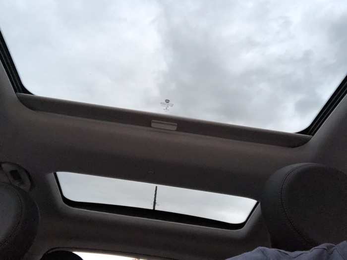 The split sunroof was welcome.