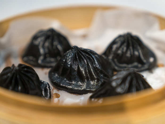 ... as well as these black truffle ones, which I have never seen in my four years of living in China. The two dishes cost 72 yuan ($10.20) in total.