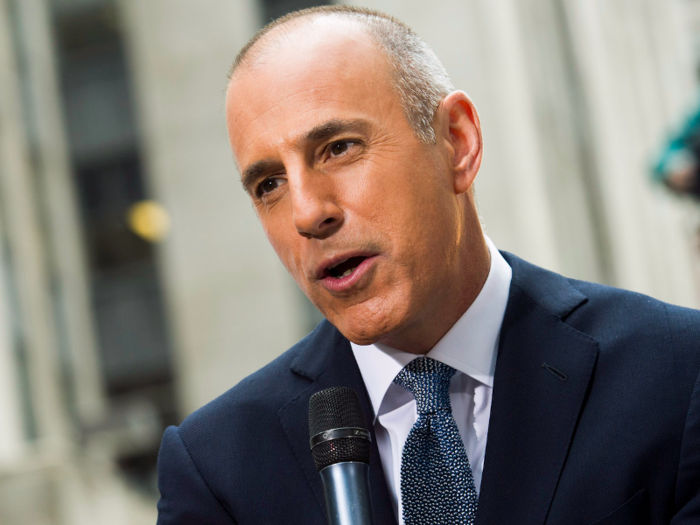 November 28, 2017: NBC "Today" show host Matt Lauer is fired for "inappropriate sexual behavior" after the network received a complaint from a former NBC employee.