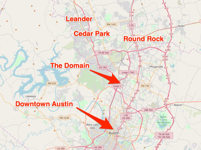 "Most of the technology community right now is in Northwest Austin and that