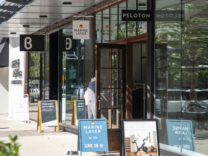 Shops like Away, Warby Parker, Marine Layer, and Peloton would make a Bay Area transplant feel right at home.