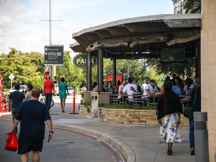 After hours, workers at the Domain only need to walk out of their offices to have what they need at their fingertips.