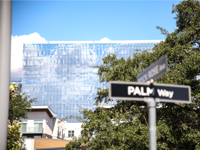 Facebook and Amazon both already lease office space at the Domain at another building not far from where the new towers will open.