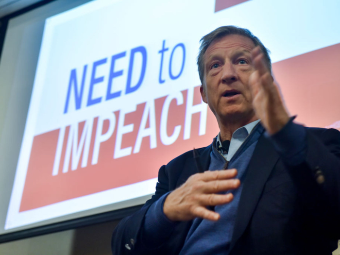 Billionaire candidate Tom Steyer agreed that tech companies must be broken up or regulated, but he also expressed hesitancy about what that could do to the economy.