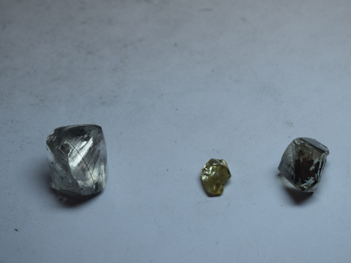 Most of the gems Alrosa sells are rough diamonds, which means the stones have not yet been cut or polished. They sell most of these unpolished diamonds in bulk for industrial use to clients with whom they have long-term contracts.