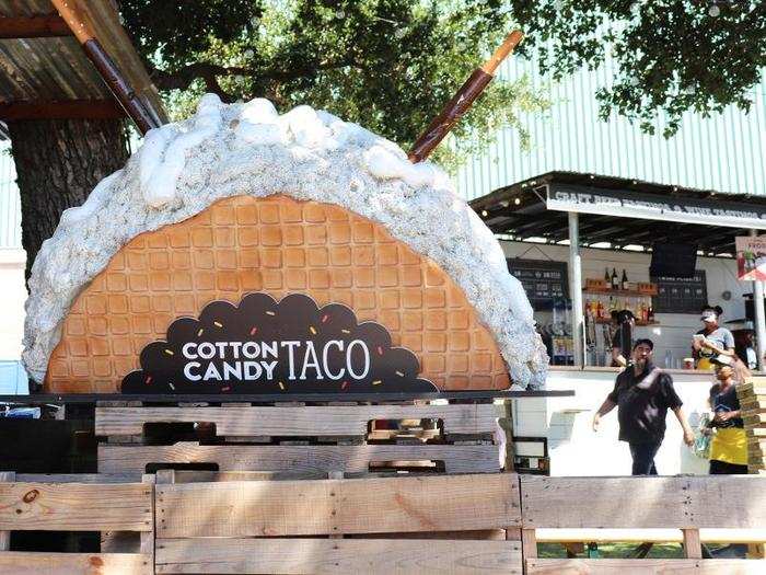 ... as well as some more innovative culinary creations, like cotton candy tacos.