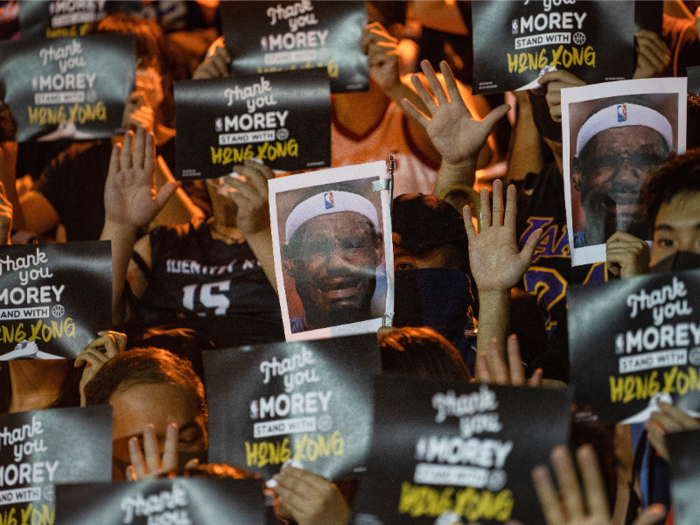 After Houston Rockets owner Daryl Morey tweeted his support for Hong Kong protesters, several Chinese businesses suspended operations with the basketball league. James said Morey did not consider the "financial" ramifications of his words.