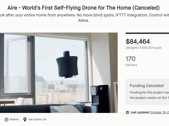 A high-tech "indoor drone" meant to protect your home.